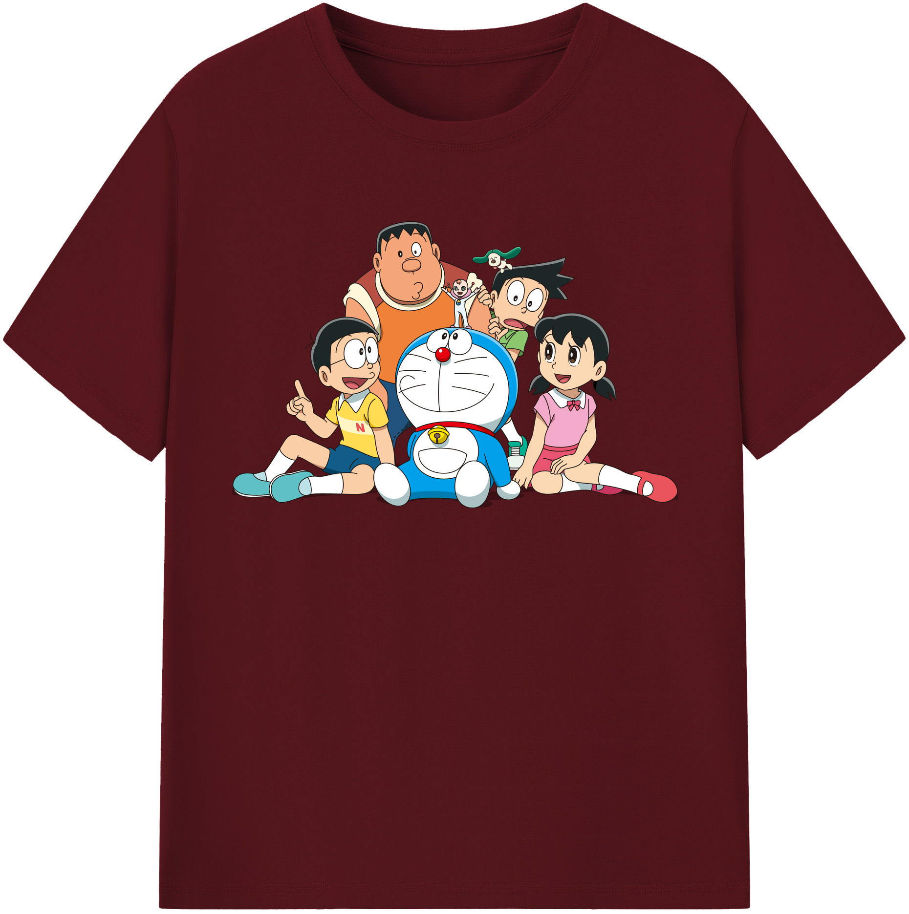 （画像用） ドラえもん Doraemon 綿100％半袖Tシャツ（フロントプリント）